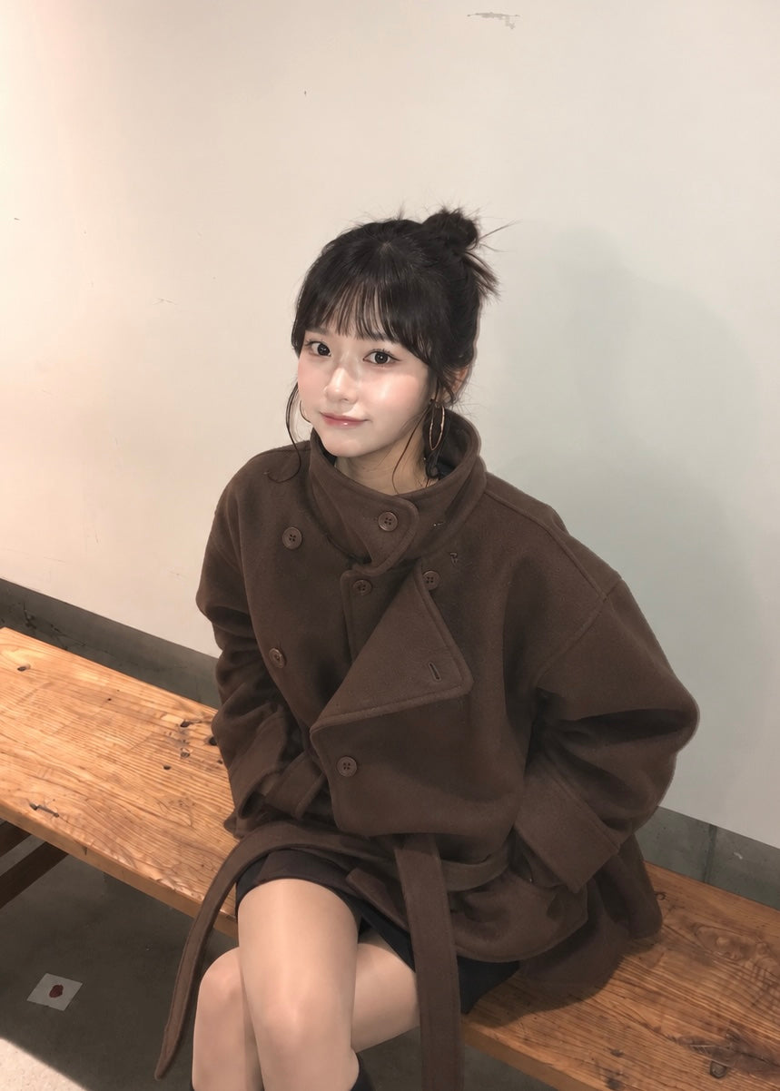 Noir Wrap Trench Coat – Noxvera