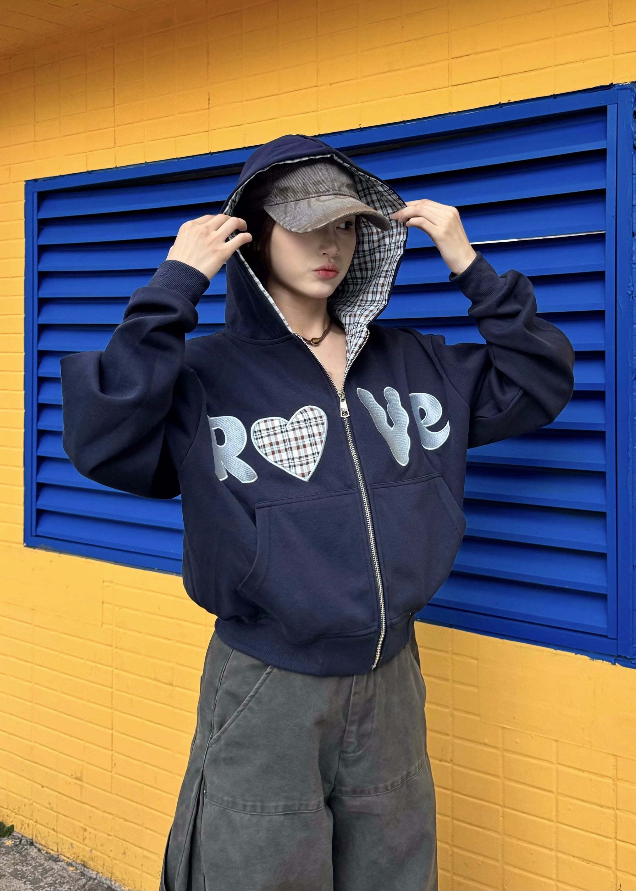 Retro Plaid Heart Parker