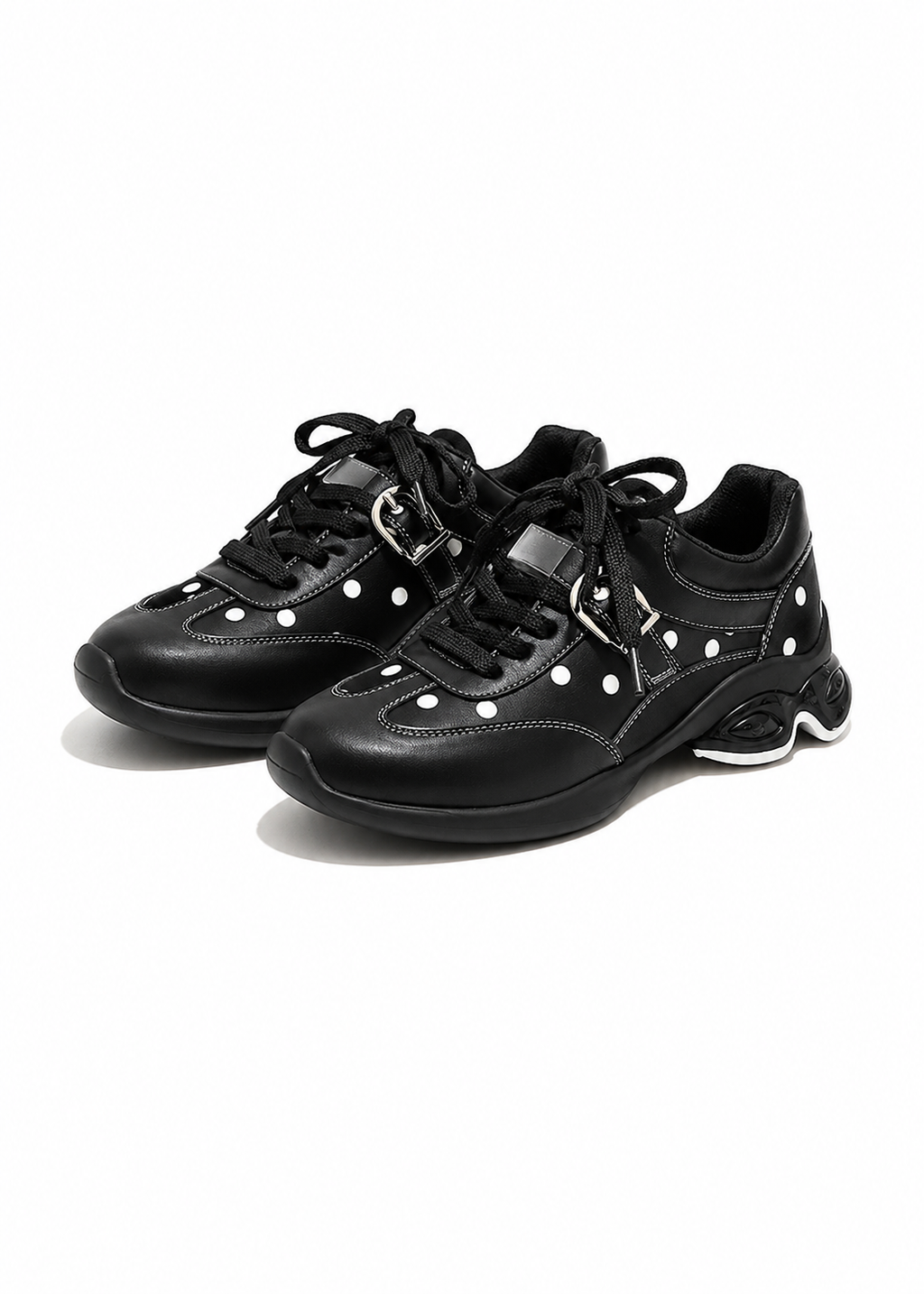 Polka Buckle Sneakers