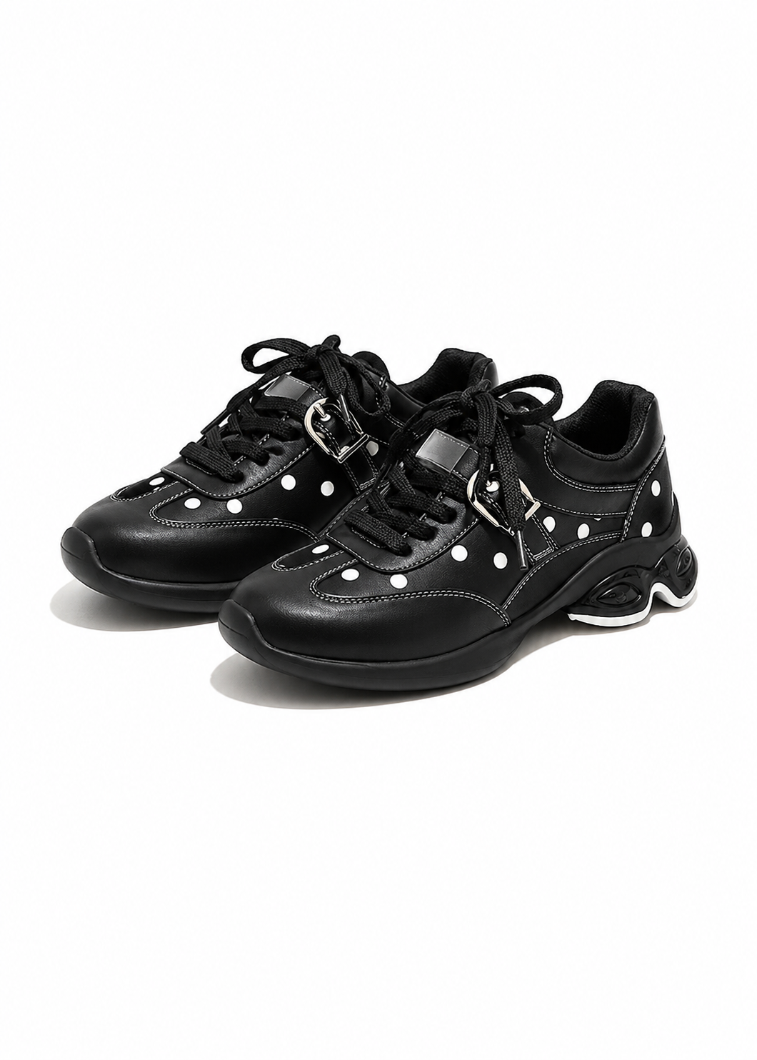 Polka Buckle Sneakers