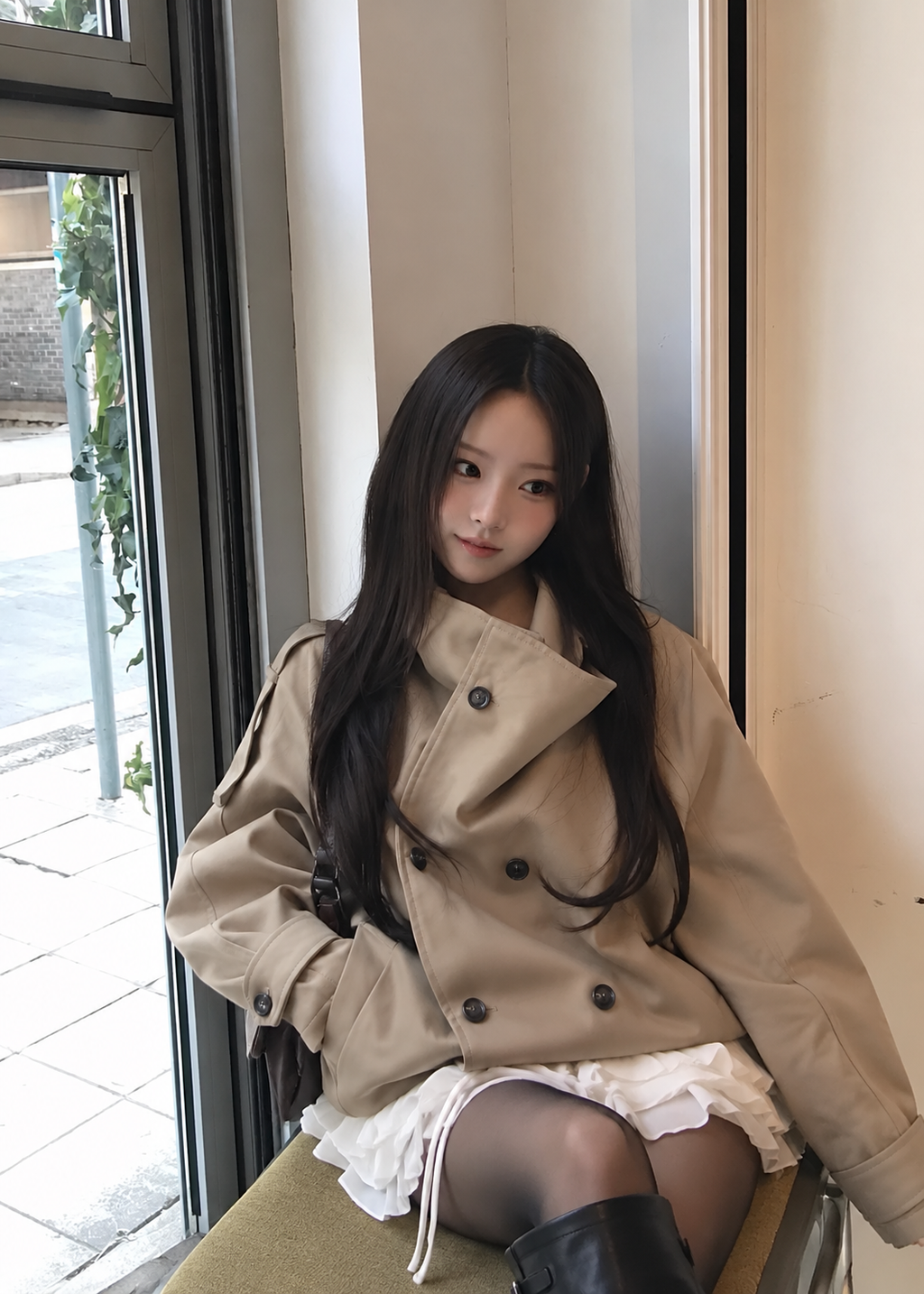 Veyla High Neck Blouson