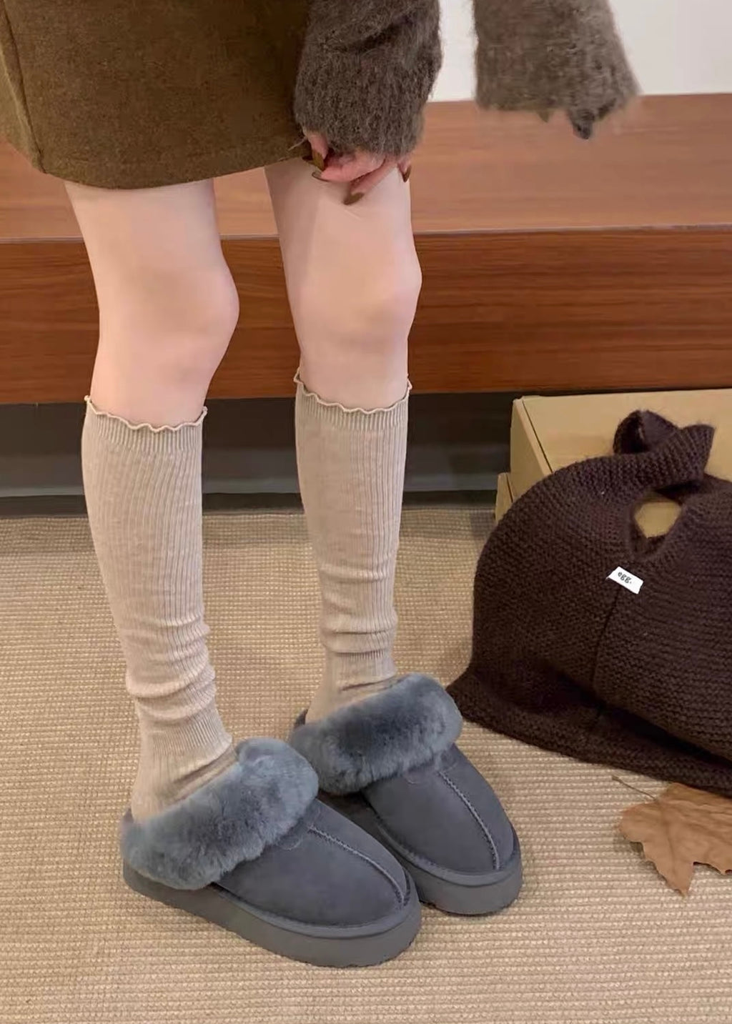 Velmira Fur Platform Sandals