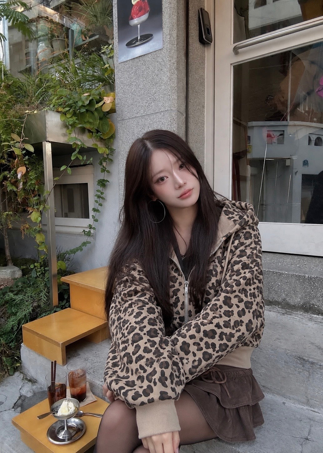 Leopard Rush Zip Hoodie
