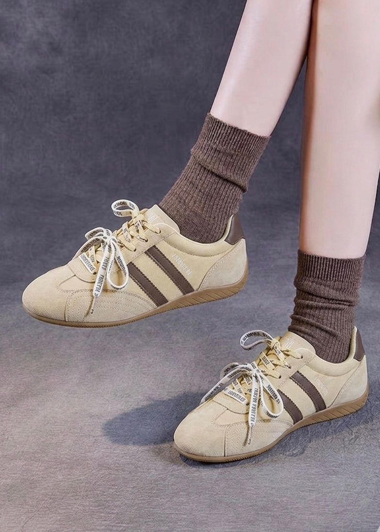 Faux Suede Low-Top Sneakers