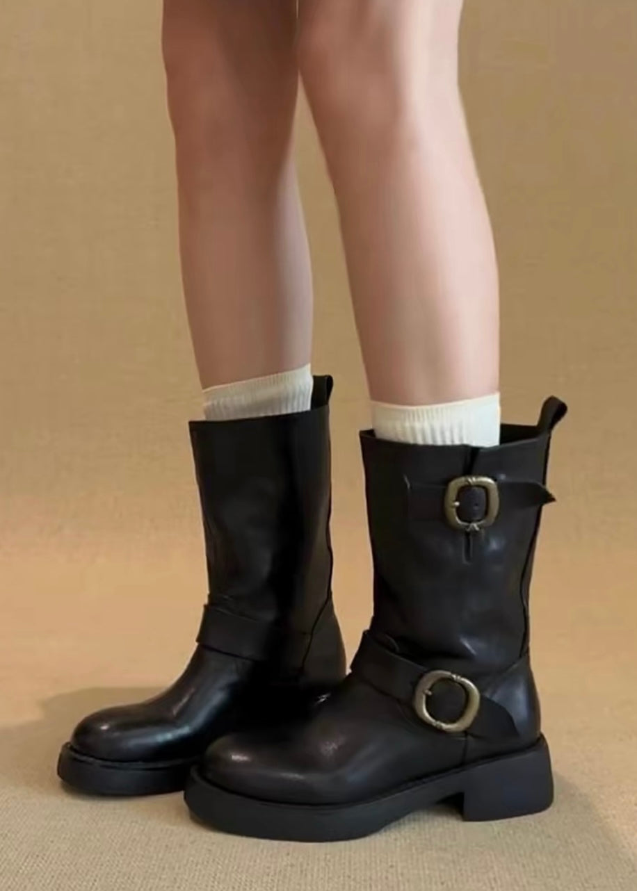 Double Buckle Rider Boots