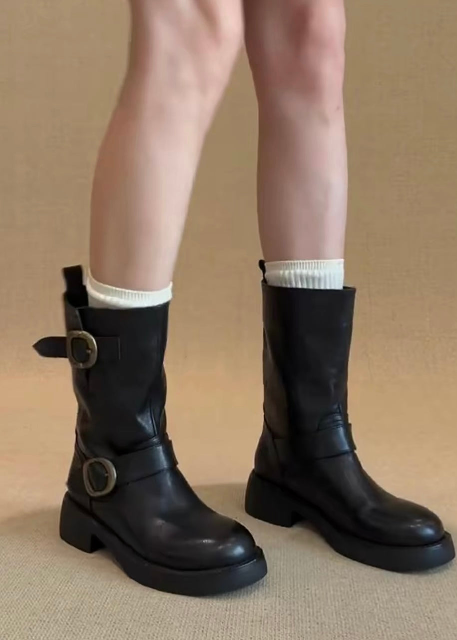 Double Buckle Rider Boots