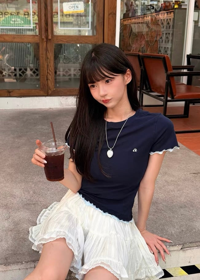 Étoile Sheer Trim T-シャツ
