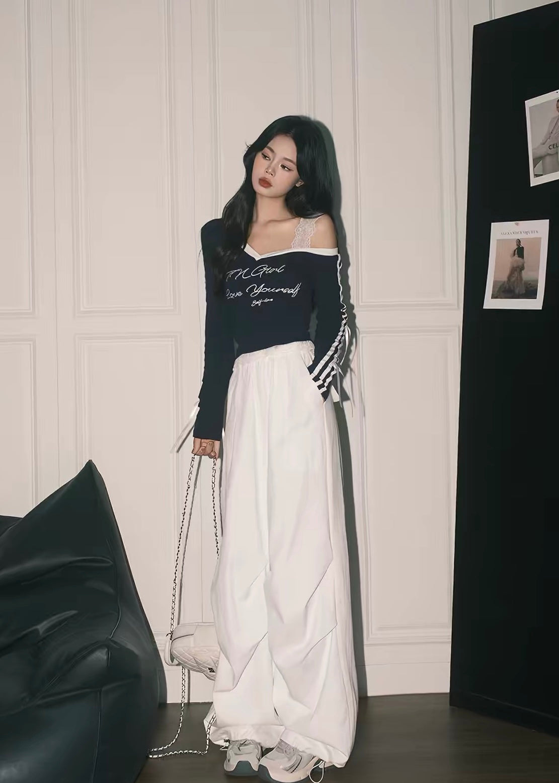 Lace Layered Off-Shoulder Top