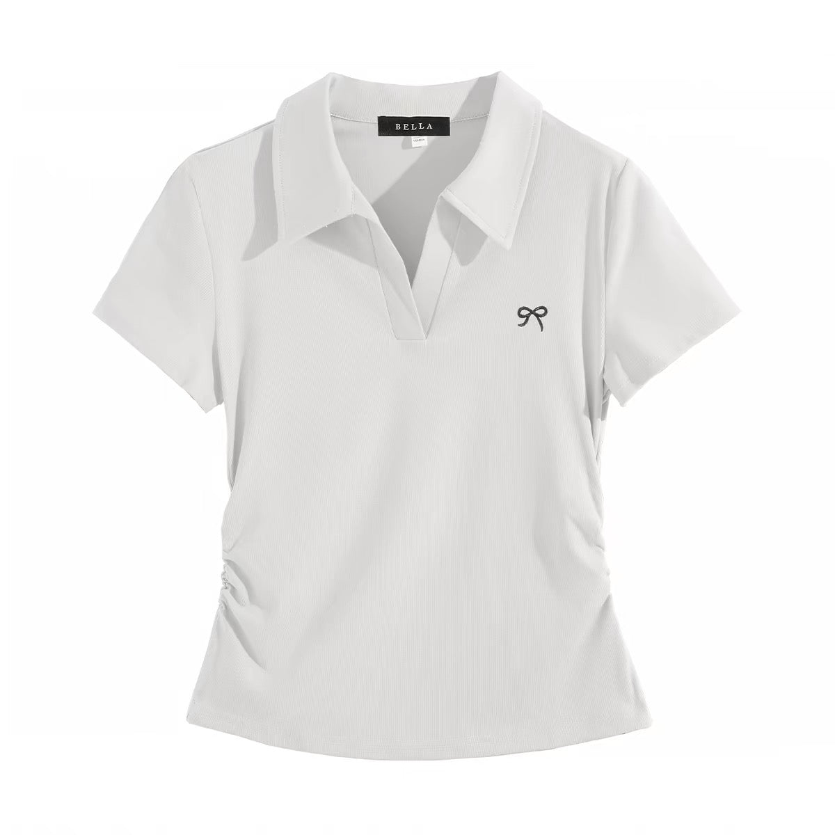 Ribbon Point Polo Top