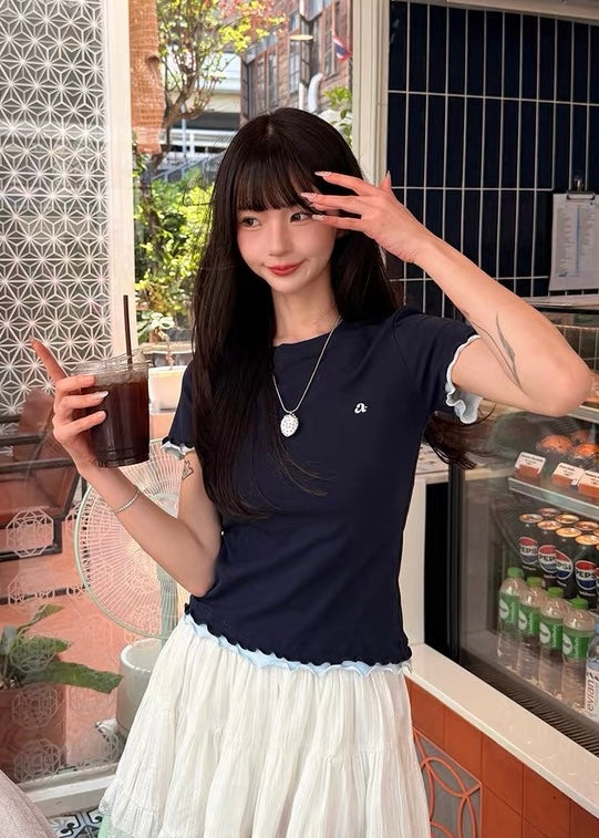 Étoile Sheer Trim T-シャツ