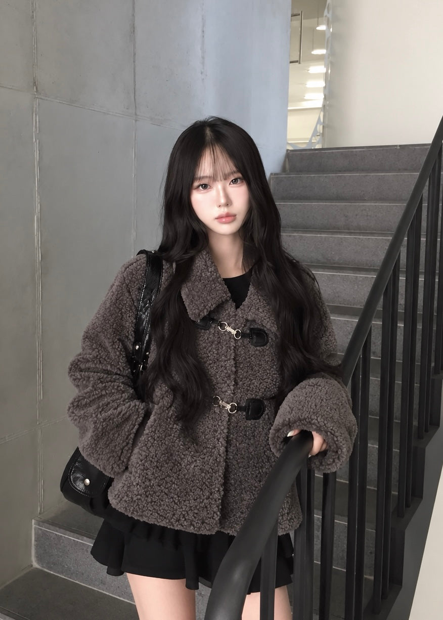 Elvane Boa Toggle Jacket