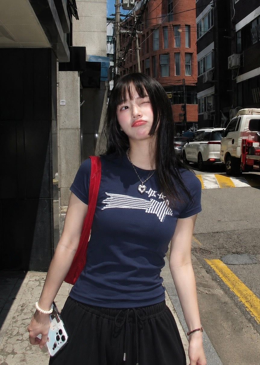 Melty Mist スターパッチTシャツ