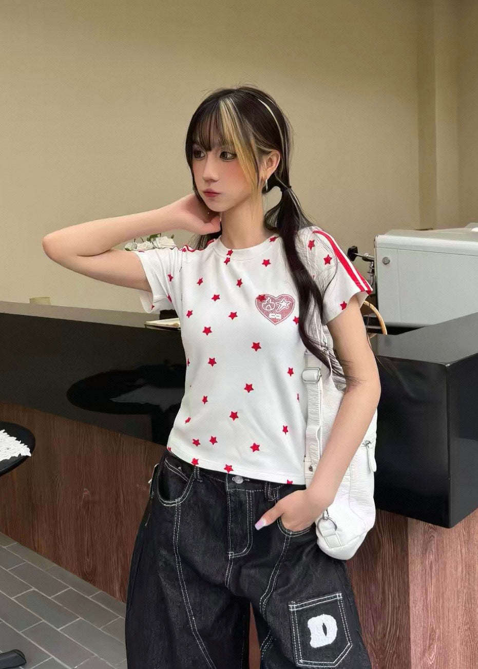 Cherry Crush Star T-シャツ