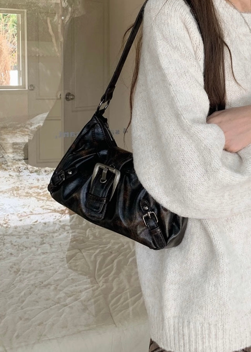 Noir Pocket Shoulder バッグ