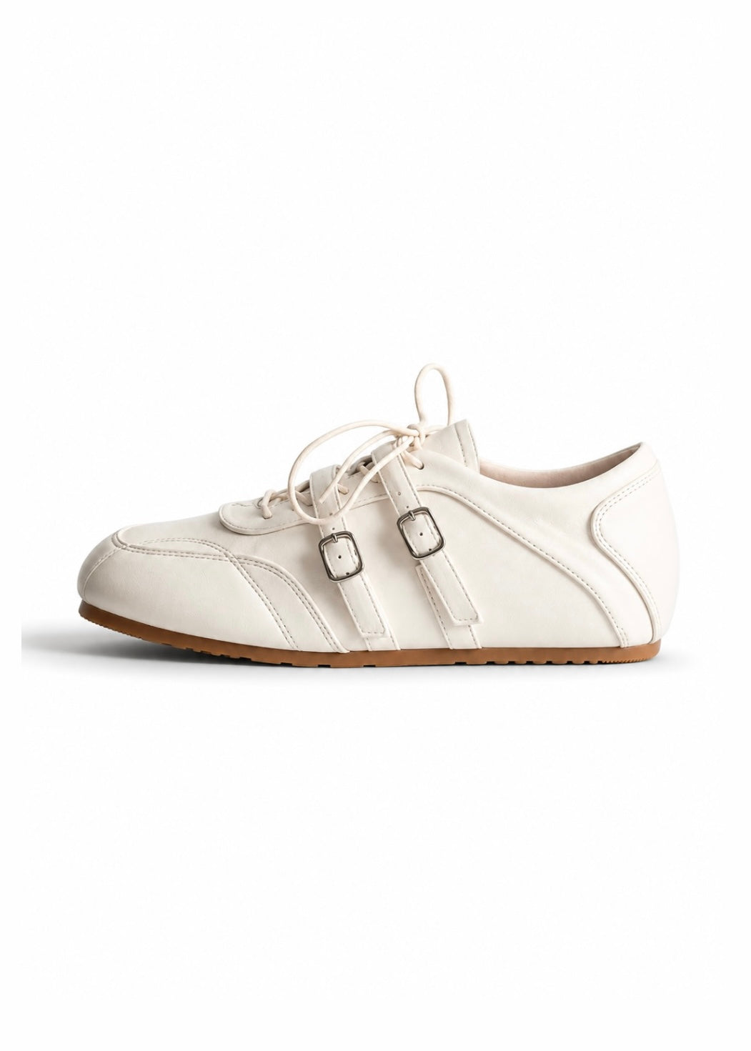 Twin Buckle Lace Sneakers