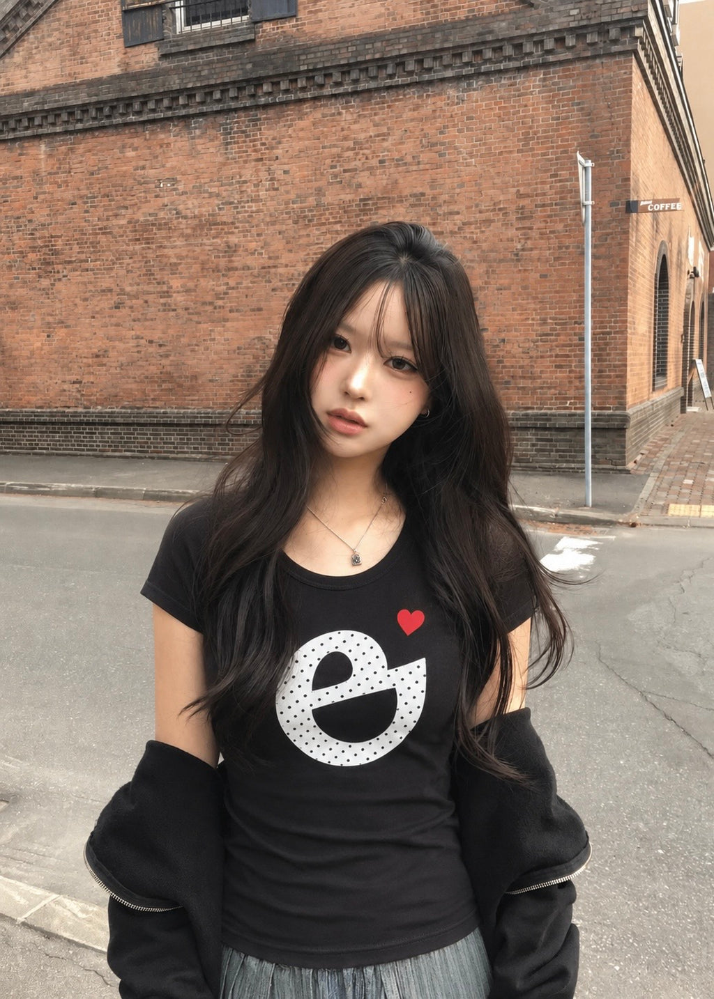 Heart Dot Logo T-シャツ