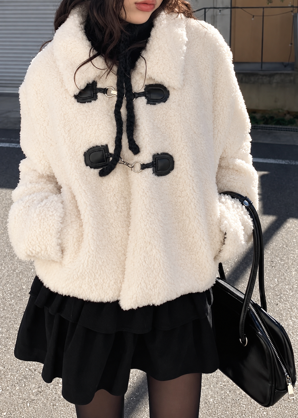 Elvane Boa Toggle Jacket