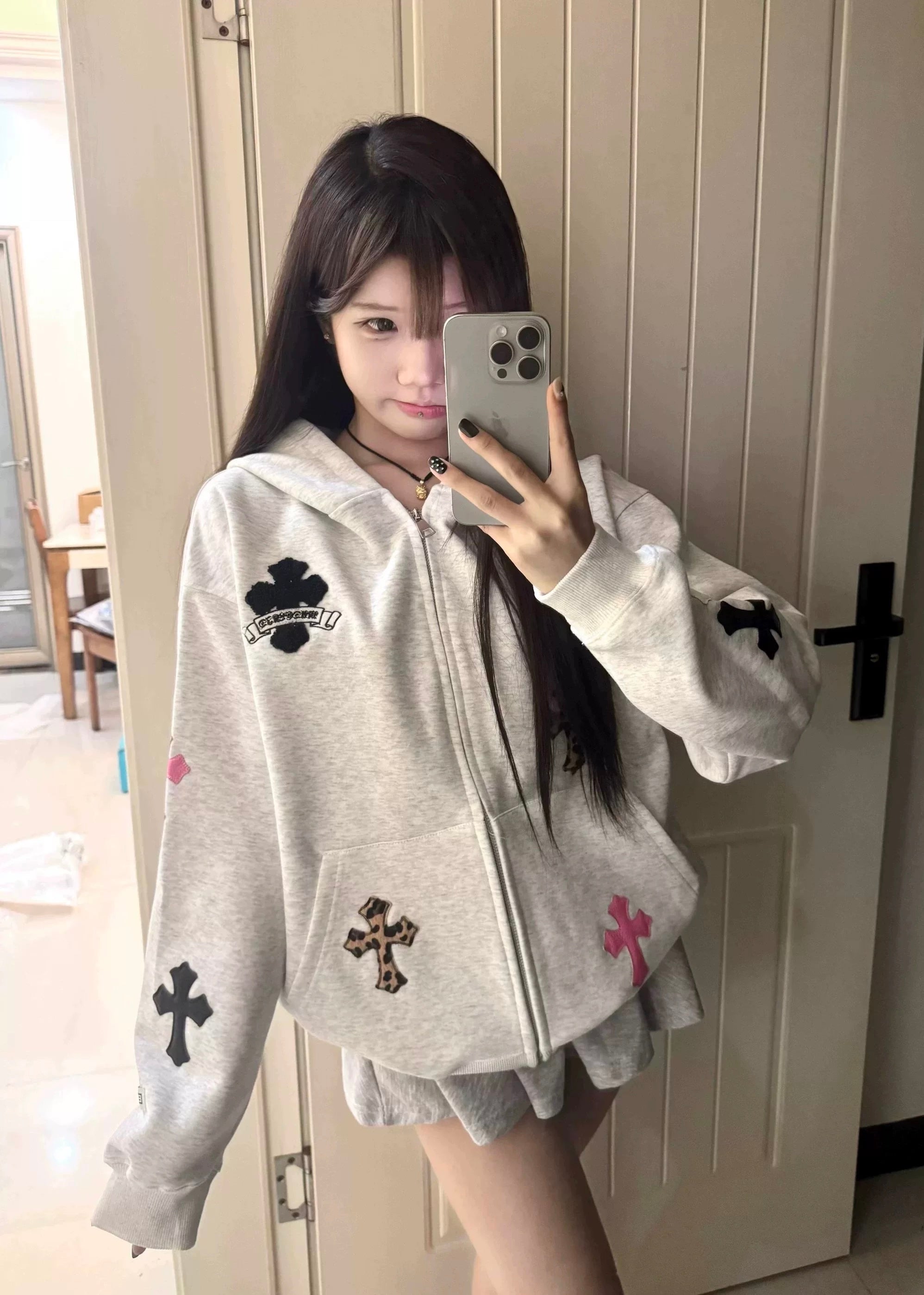 Baggy Zip-Up Hoodie Parker