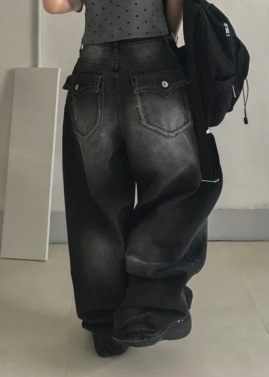 Shadow Wash Wide Denim