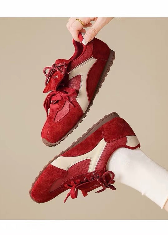 Daphne Retro Bow Sneakers