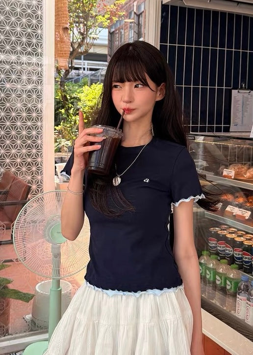 Étoile Sheer Trim T-シャツ