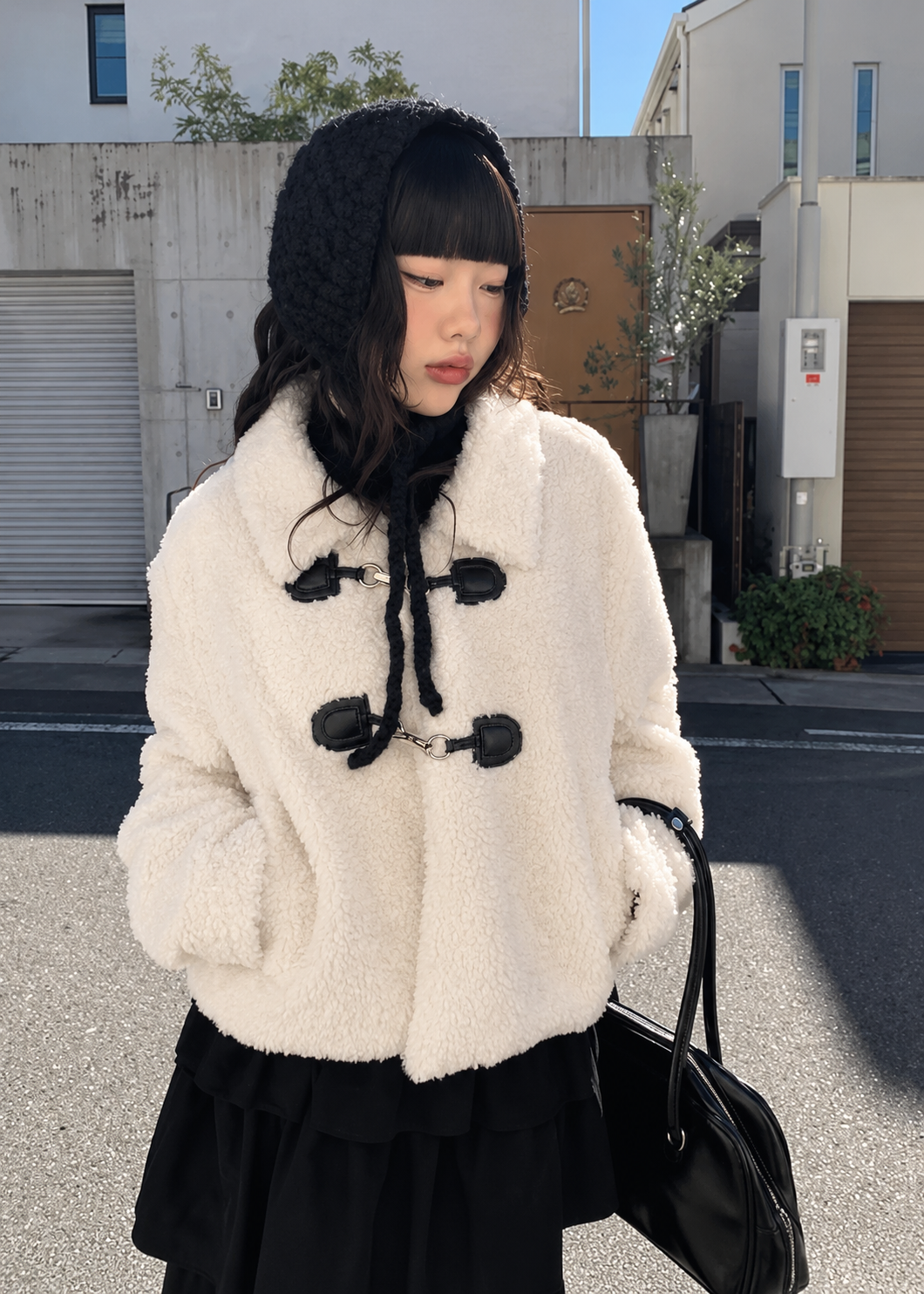 Elvane Boa Toggle Jacket