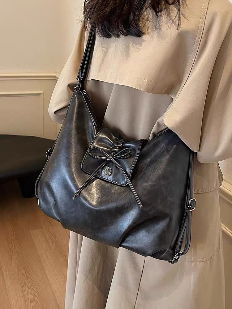 2-Wayリボンレザーバッグ