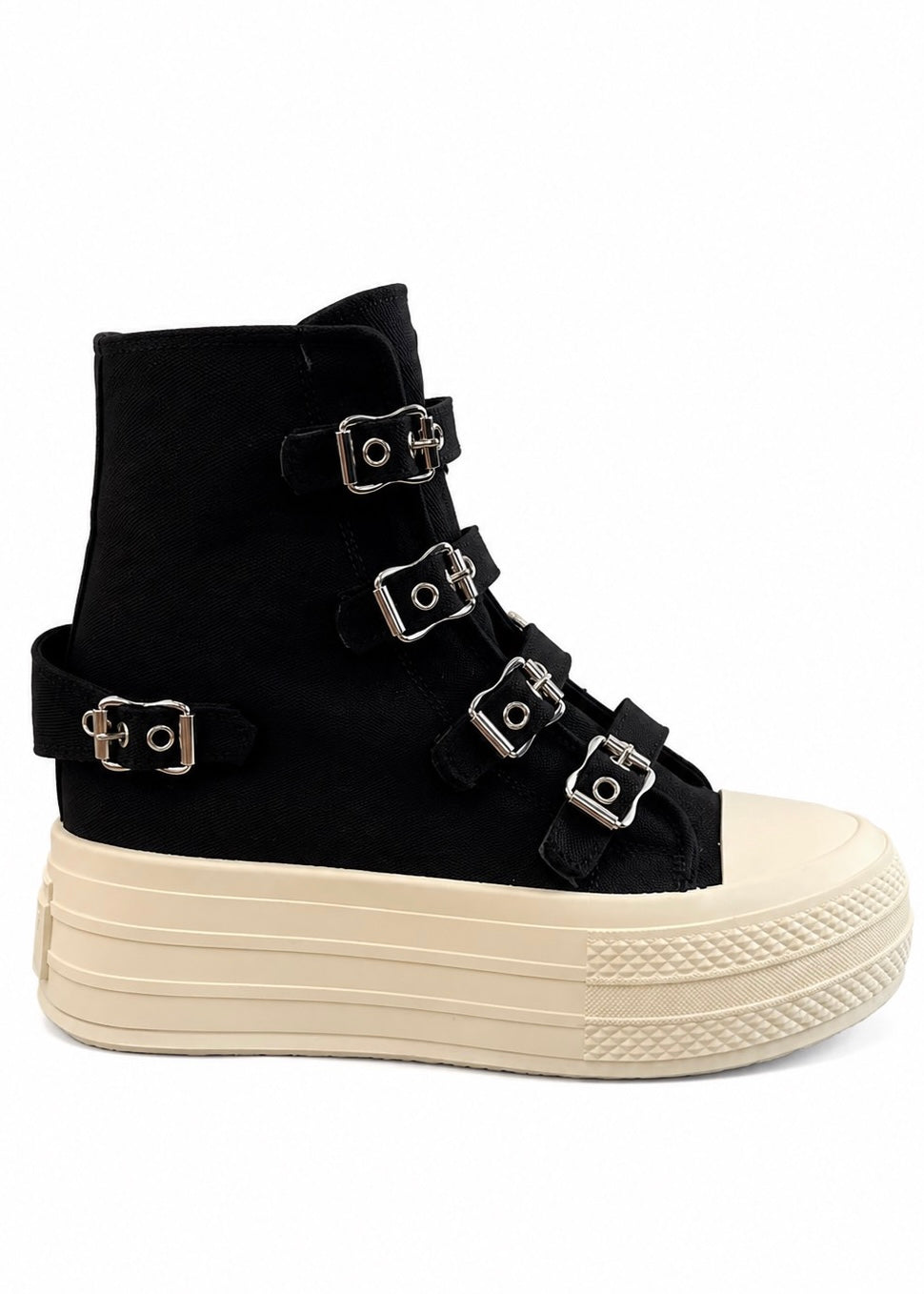 Rebel Buckle High-Top Sneaker