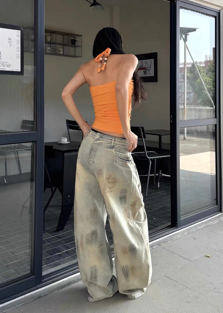 Vintage Tattoo Wide Denim