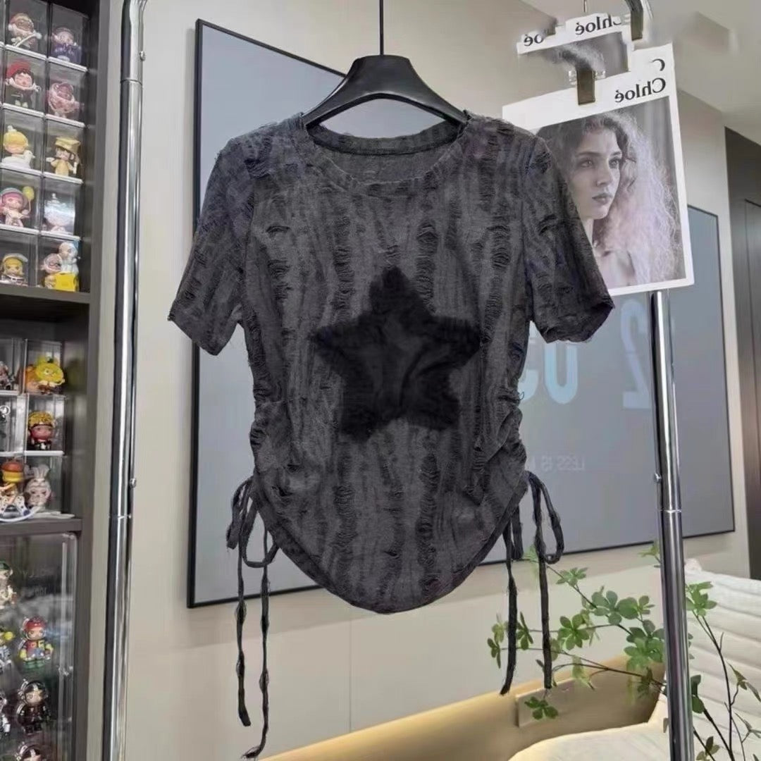 Star-Struck Ruched Tシャツ
