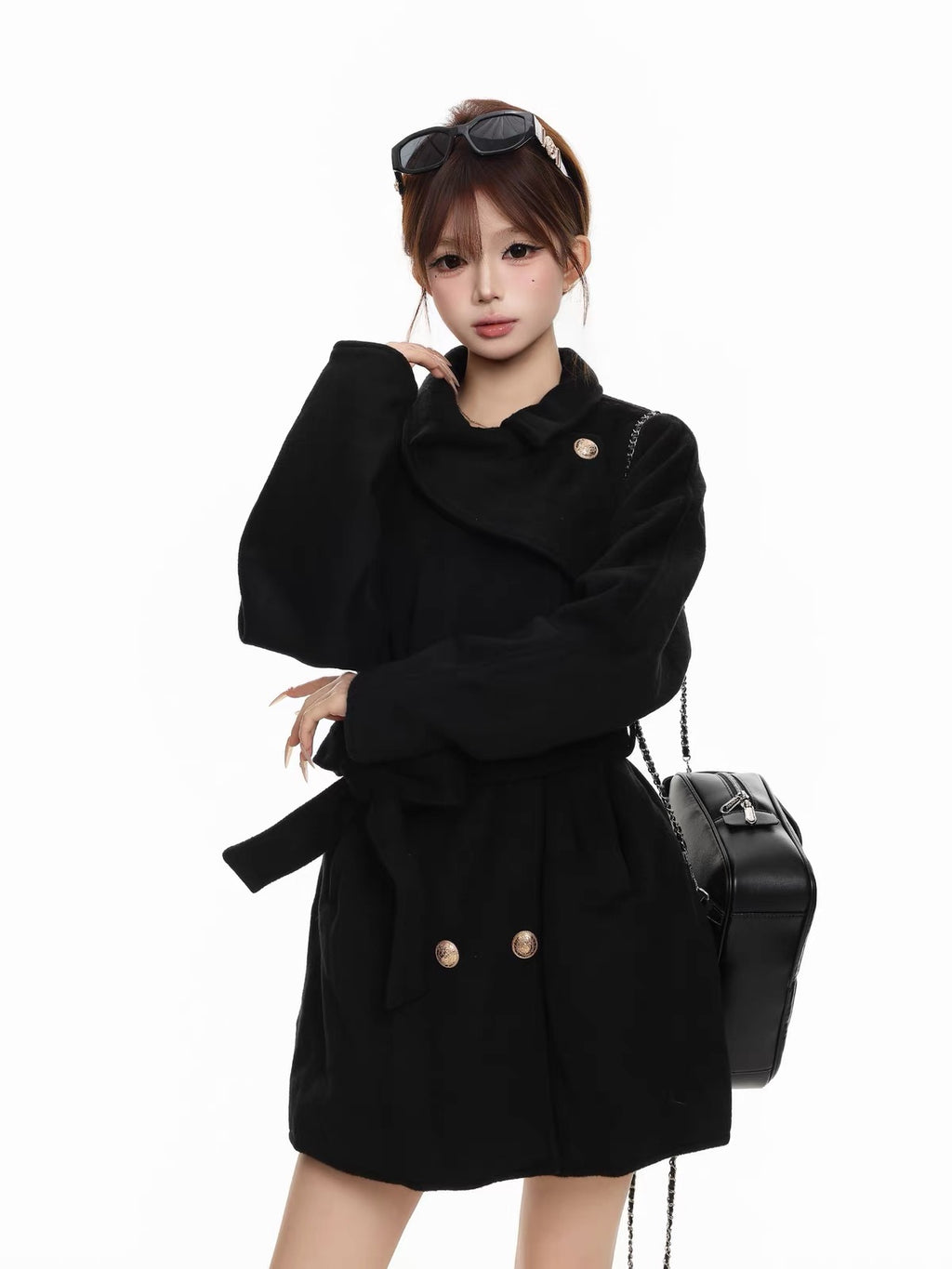 Velisse Belted Double Coat
