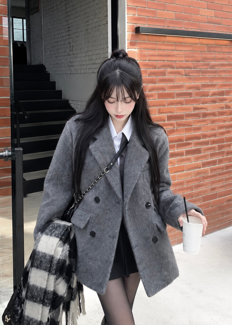 Velmira Oversized Double Coat