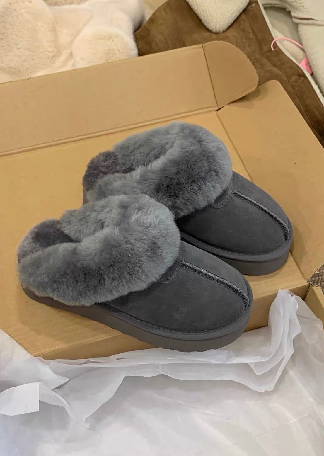 Velmira Fur Platform Sandals