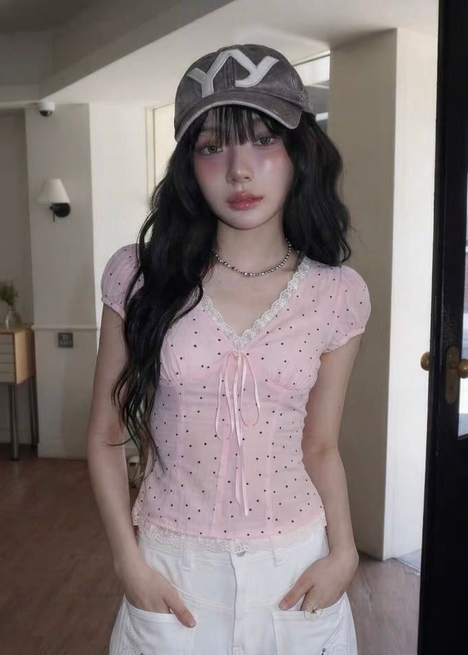 Cherry Dot Blouse
