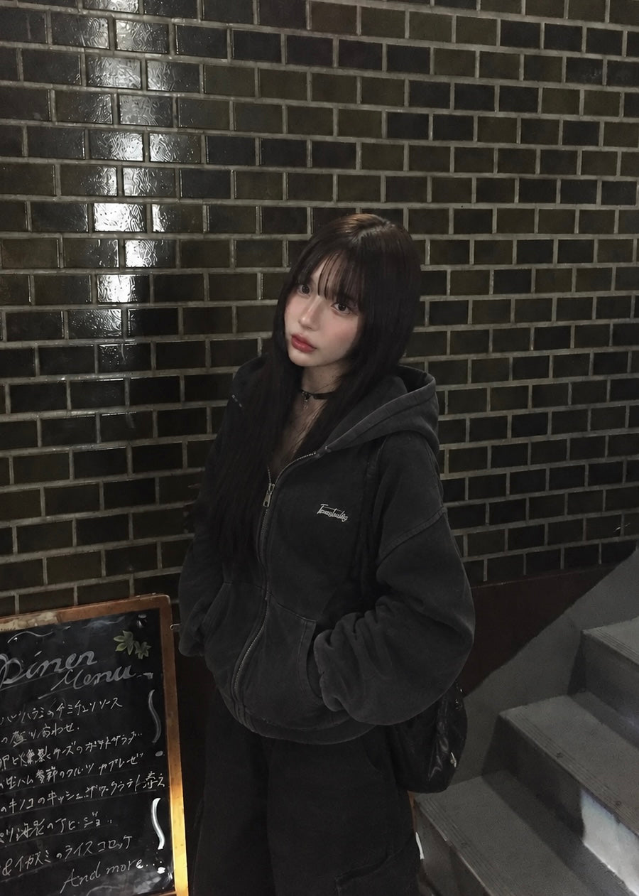 Vintage Fade Zip Hoodie