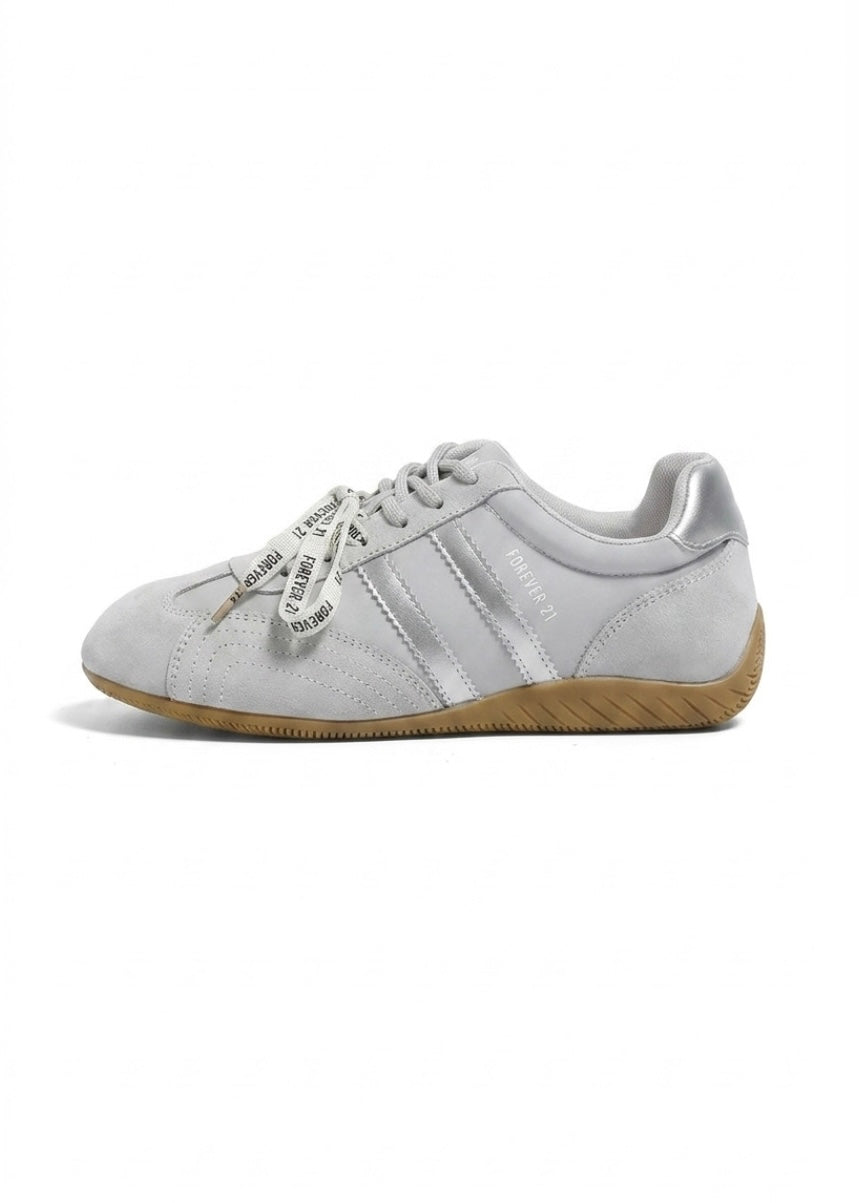 Faux Suede Low-Top Sneakers