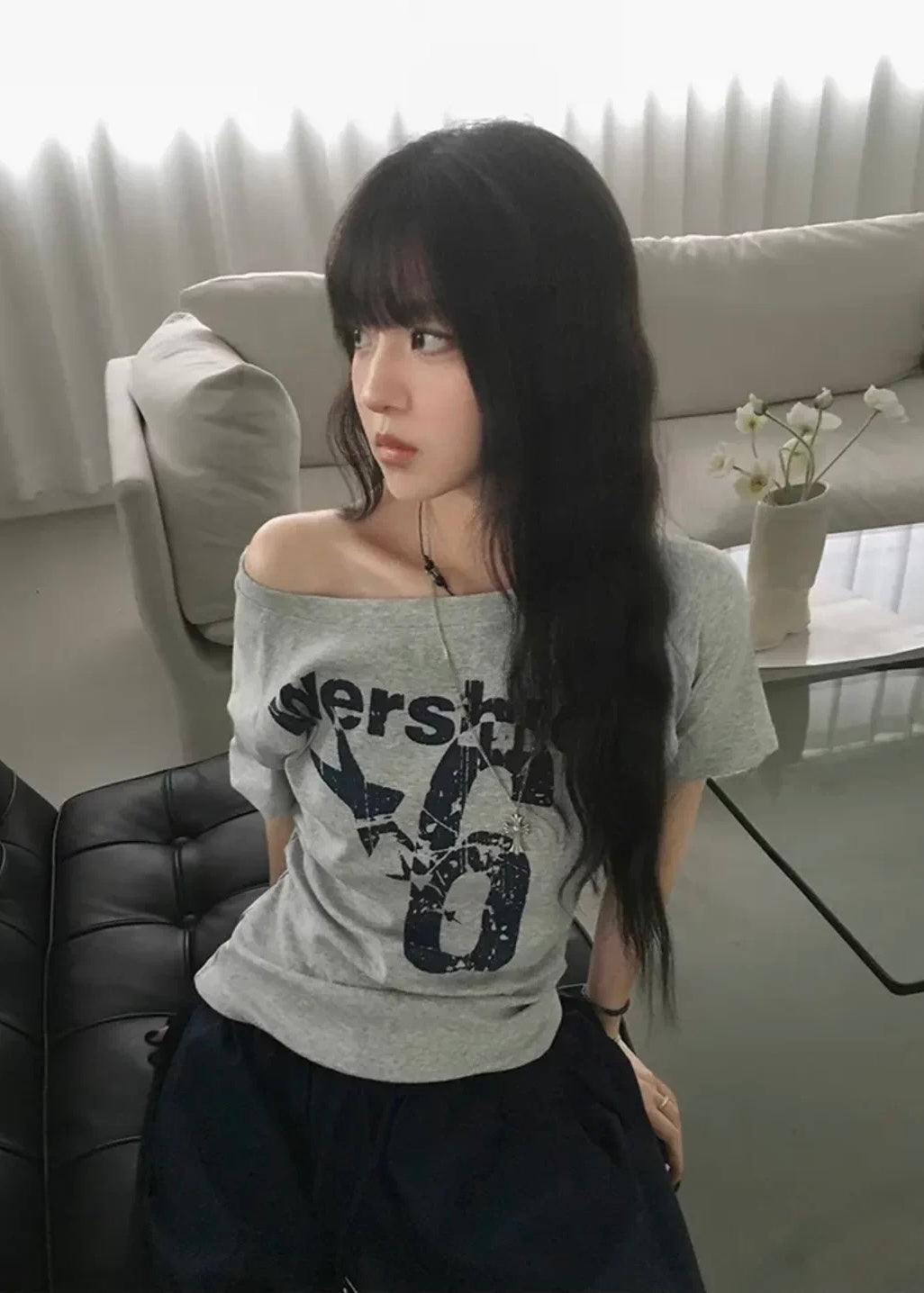 Casual Graphic Oversized Tシャツ