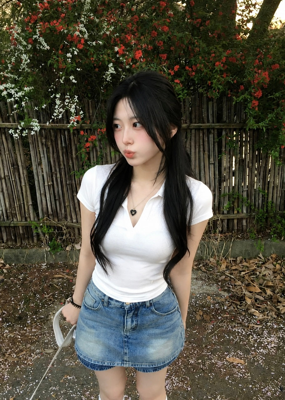 Lina Fit Polo トップス