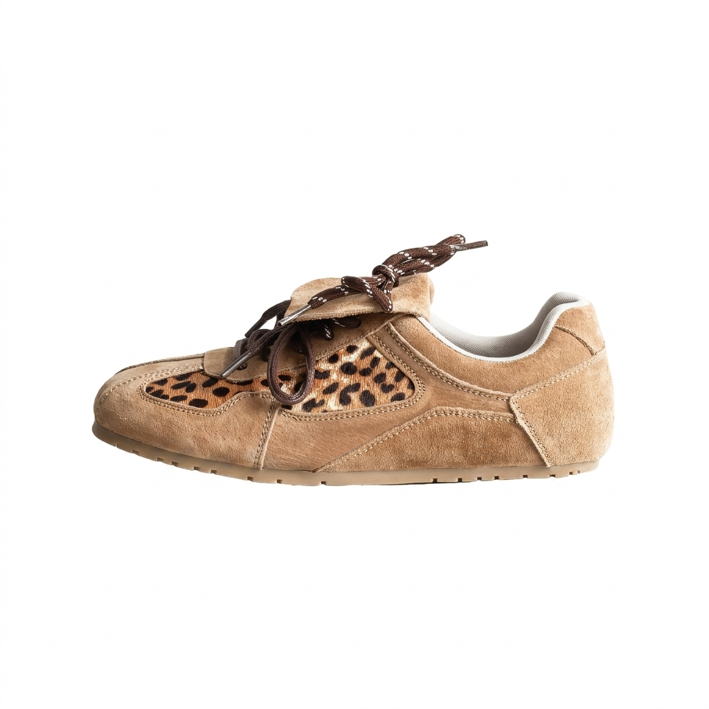 Chocolate Cowhide Sneakers