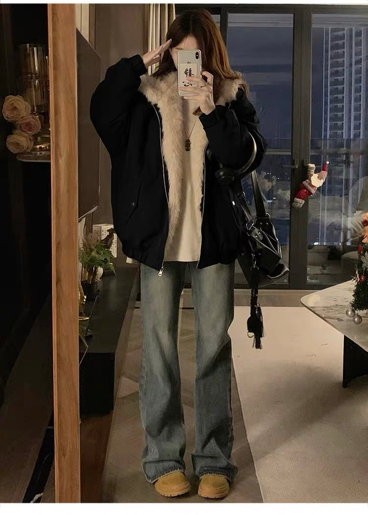 Mirelle Fur Hood Jacket