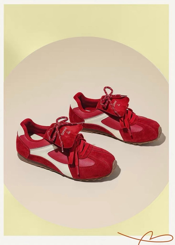Daphne Retro Bow Sneakers