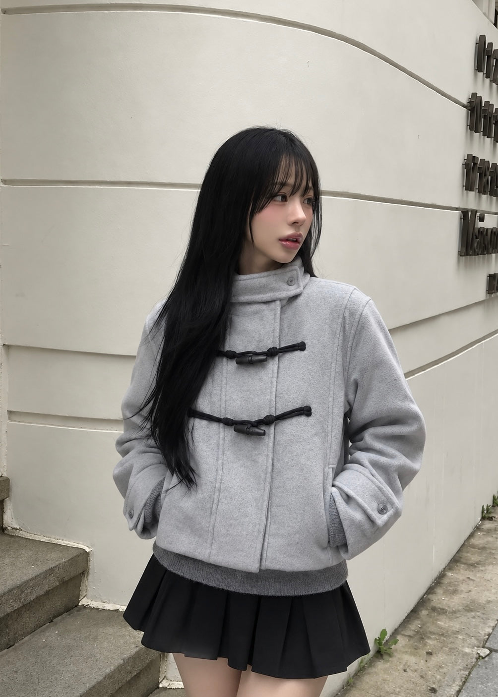 Veyla Hooded Toggle Jacket