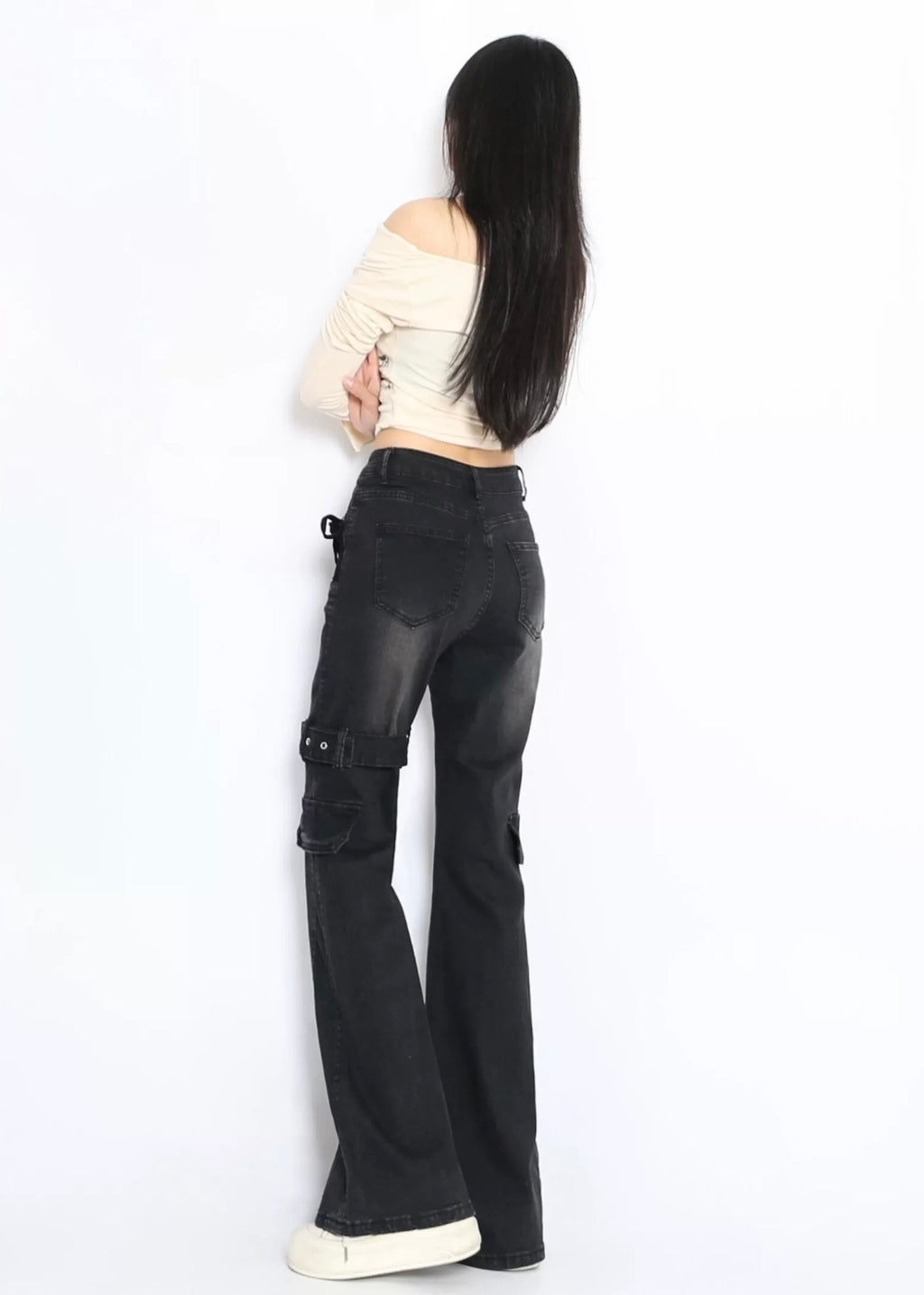 Rogue Side-Lace Cargo Denim