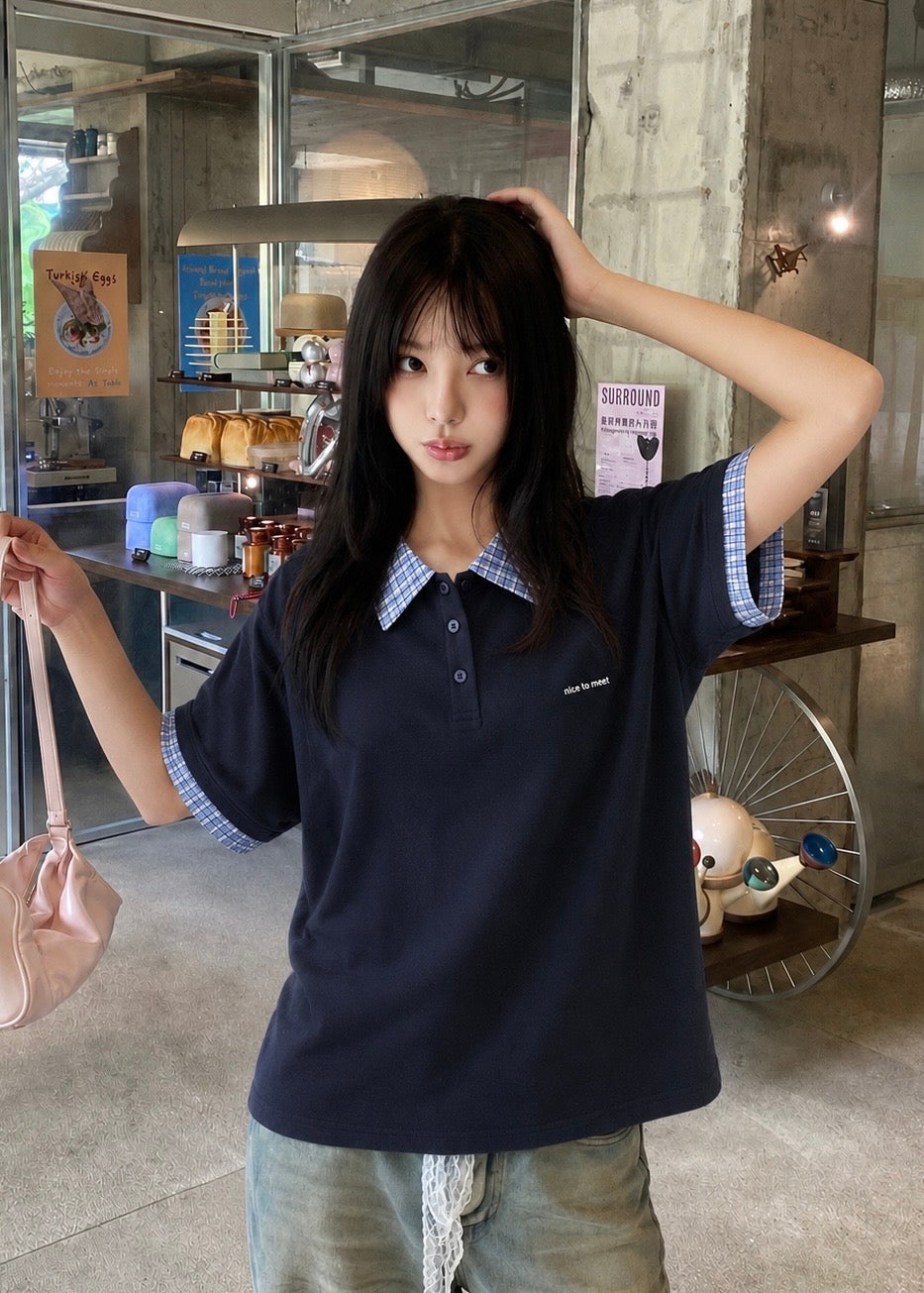 Luna Check ポロシャツ