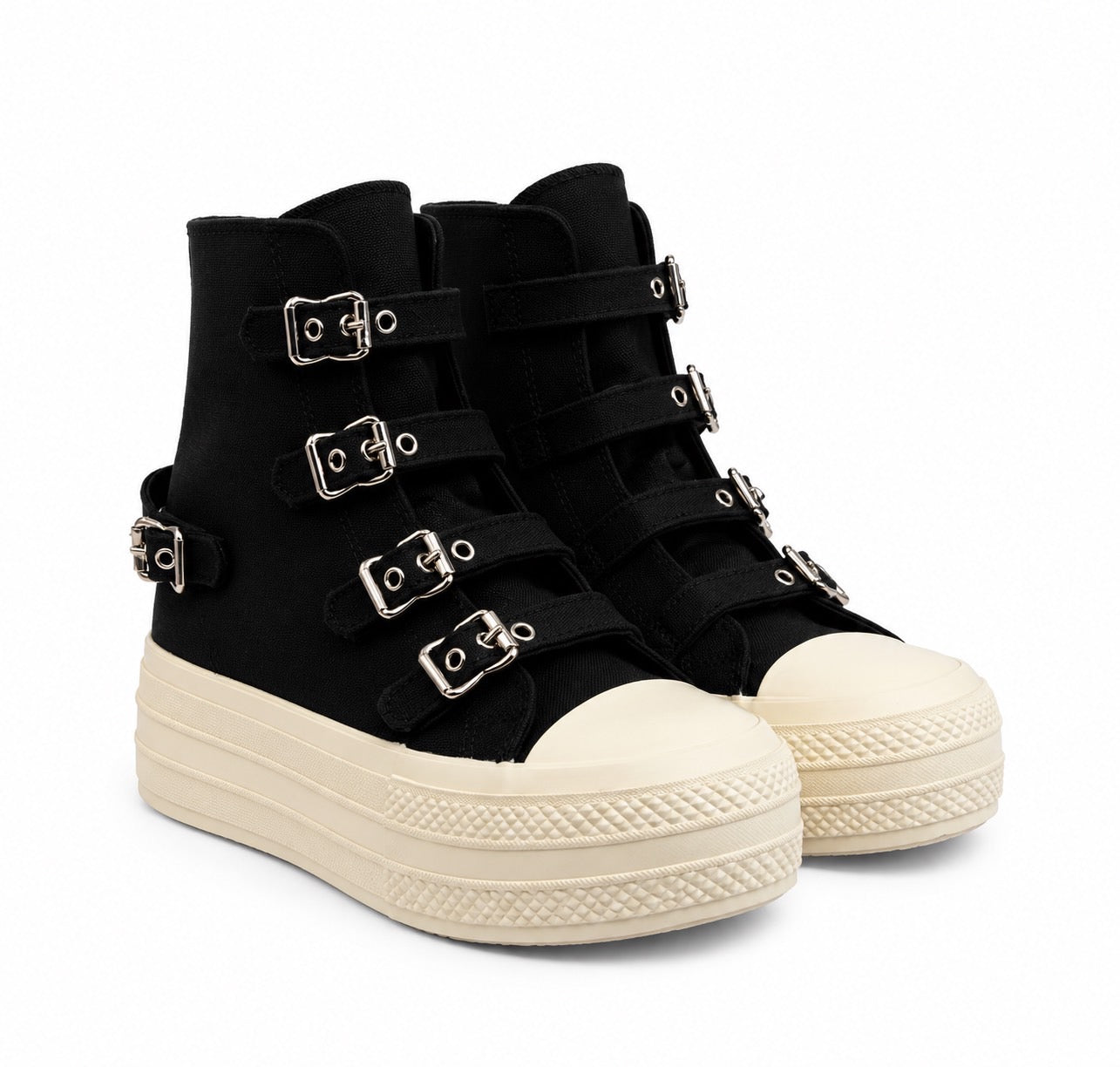 Rebel Buckle High-Top Sneaker