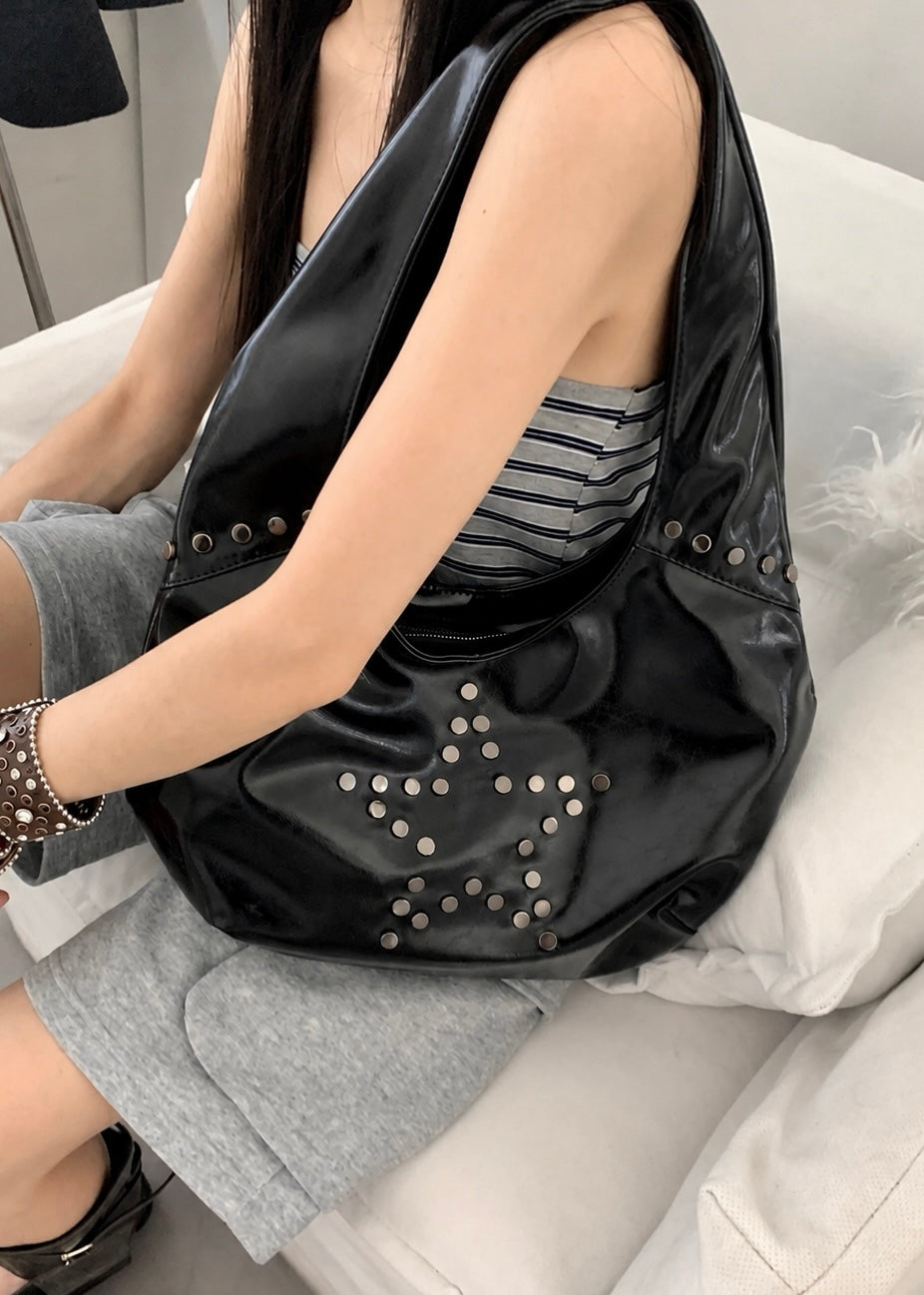 Star Stud Hobo Bag