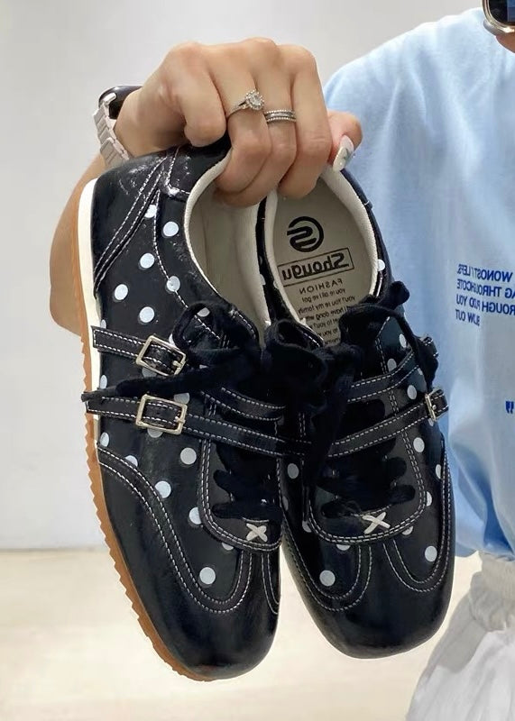 Midnight Polka Sneakers