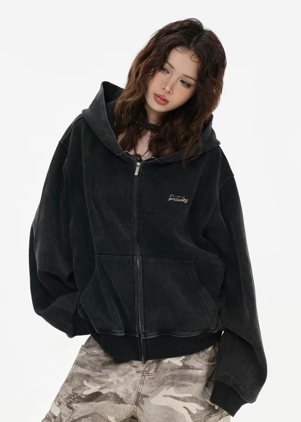 Vintage Fade Zip Hoodie