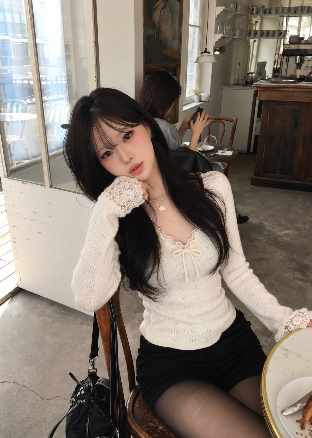 Elowen Lace Ribbon Knit