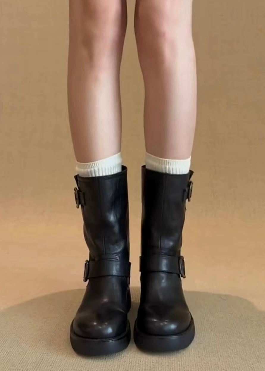 Double Buckle Rider Boots